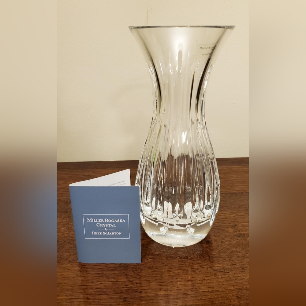 Reed & Barton Full Lead Crystal Vase
